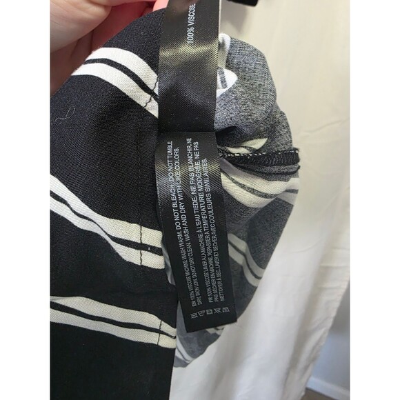 DENIM & FLOWER RICKY SINGH Men's Short Sleeve Striped Button Up Shirt XL - Picture 5 of 5